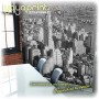 Vinilo fotomural de la ciudad de Nueva York en blanco y negro.