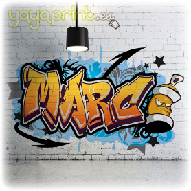 Graffiti con tu nombre personalizado 01